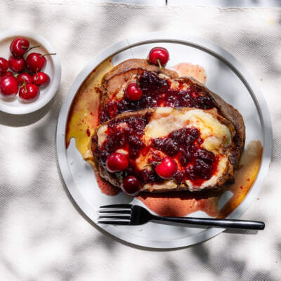 Braaied panettone sandwiches