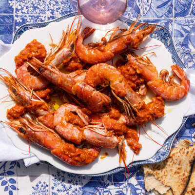 Prawns in ginger, chilli and tomato