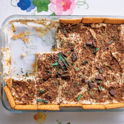 Peppermint Crisp tart