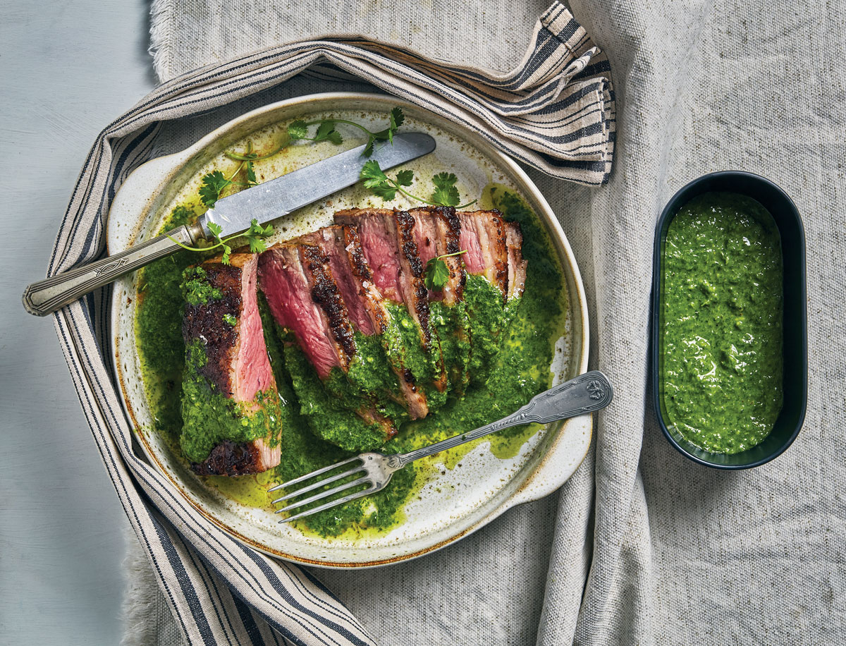 Picanha steak with chimichurri