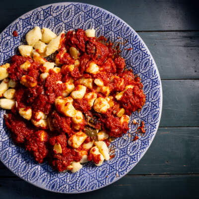 Gnocchi with roasted tomato-and-butter sauce