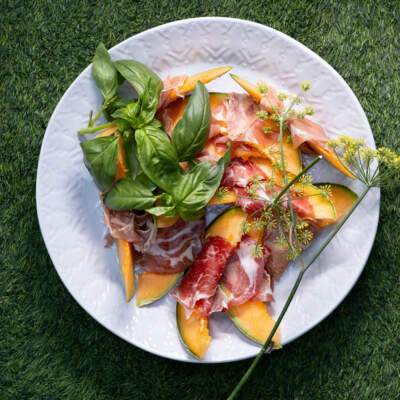 Icy melon coppa