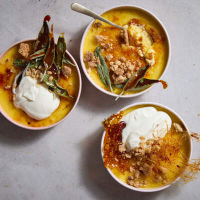 Butternut-and-coconut crème brûlée