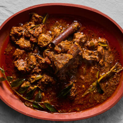 Lamb curry on the bone