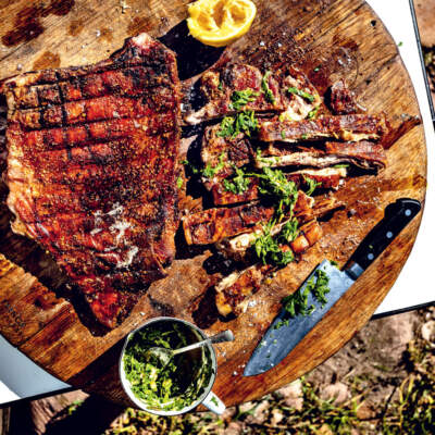 Lamb staanrib with salsa verde