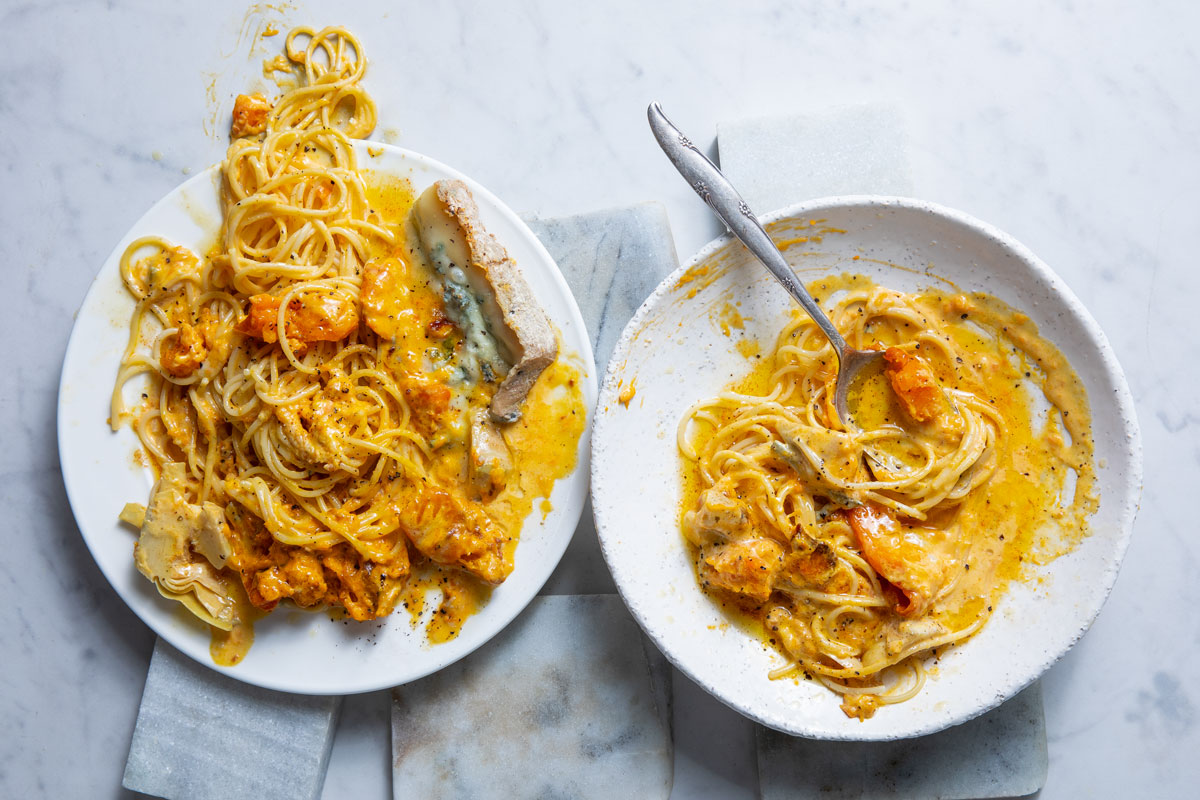 Roast butternut spaghetti