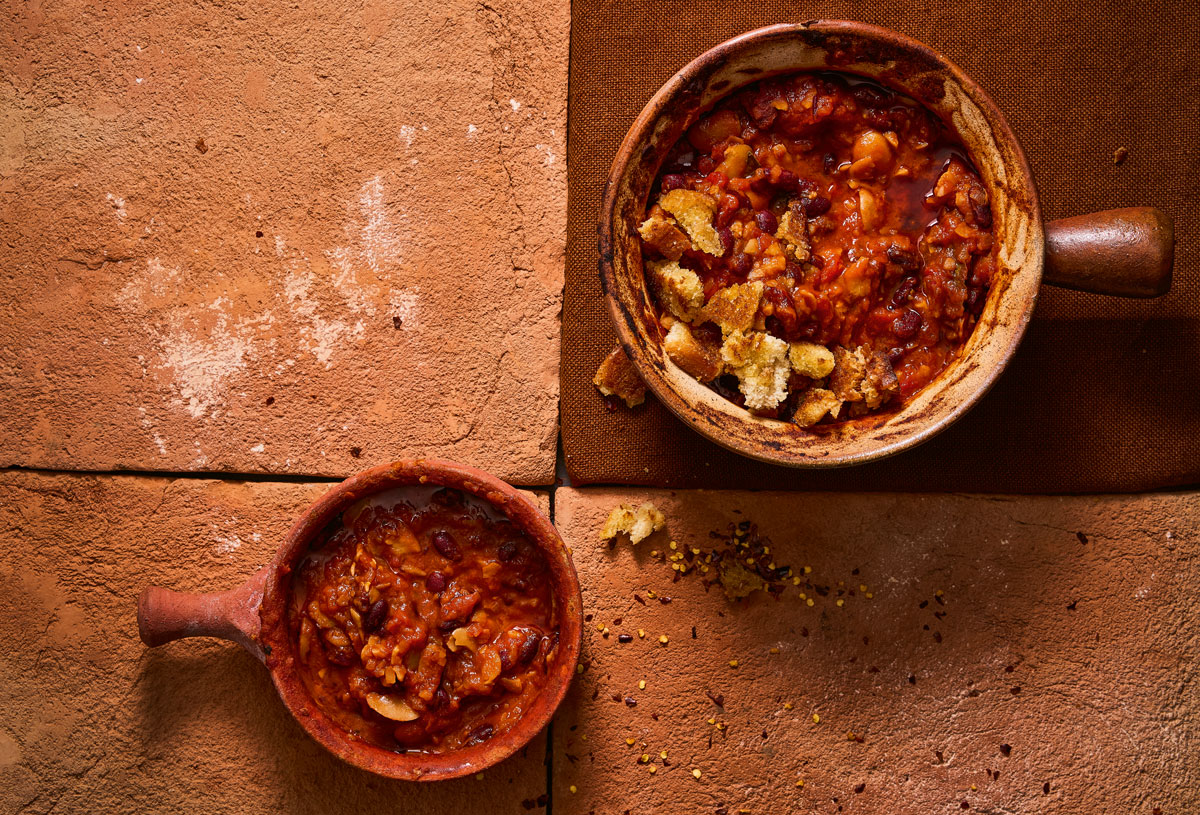 Spanish inspired baked beans