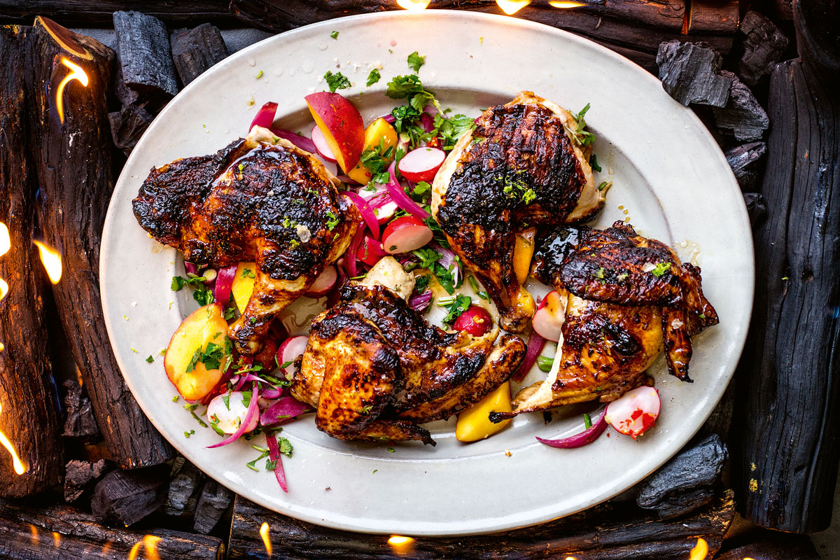 Moroccan chicken under a brick | Woolworths TASTE