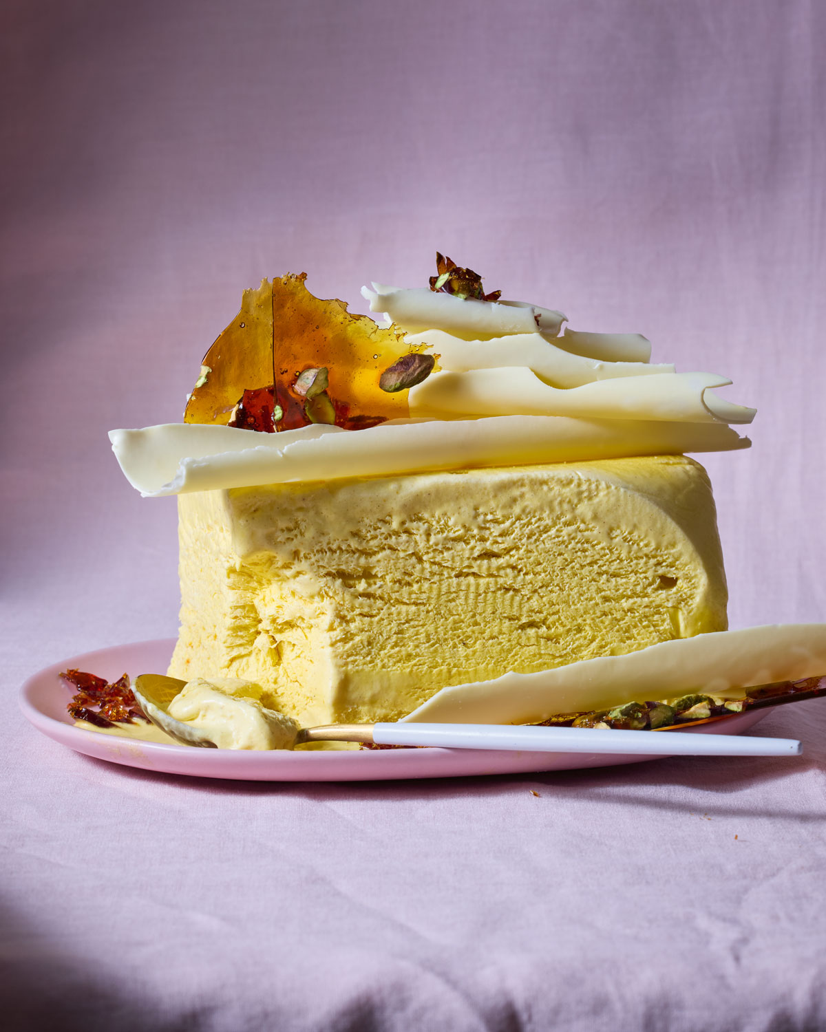 saffron semifreddo