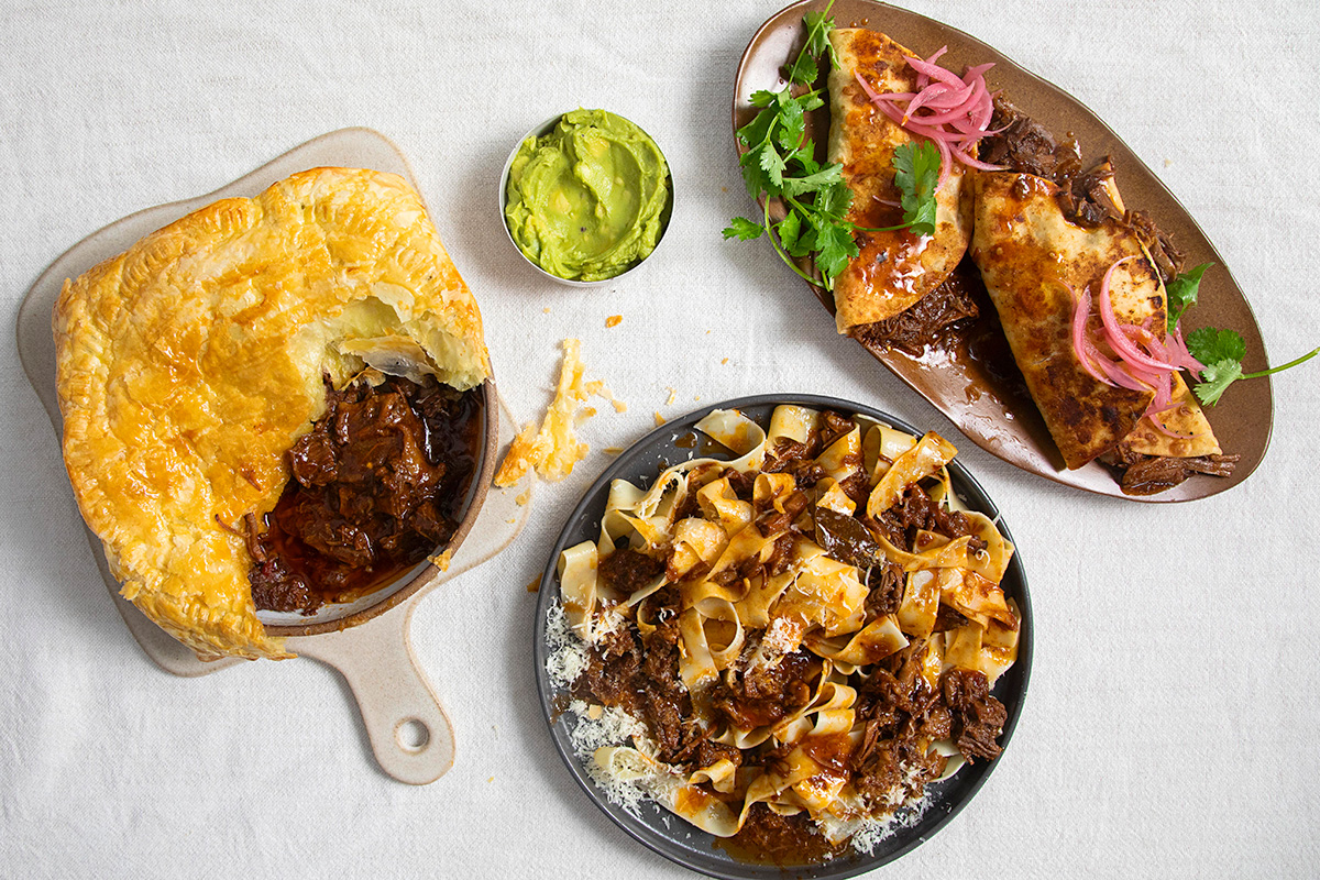 Slow-cooked pulled brisket | Woolworths TASTE