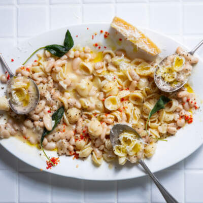 Butter bean cacio e pepe