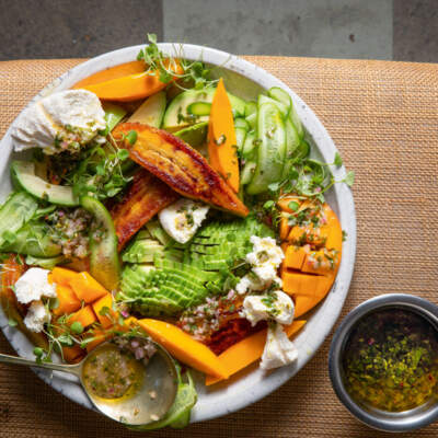 Mango-and-fried plantain salad