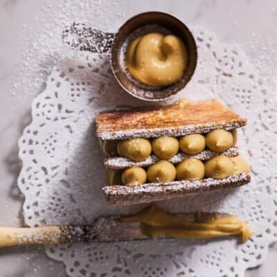 Mille-feuille with café crème patissiere