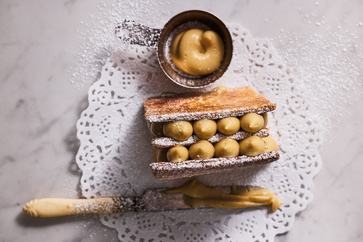 Mille-feuille with café crème patissiere