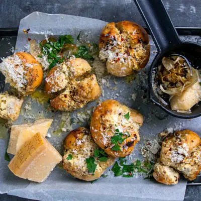 Parmigiano Reggiano garlic rolls
