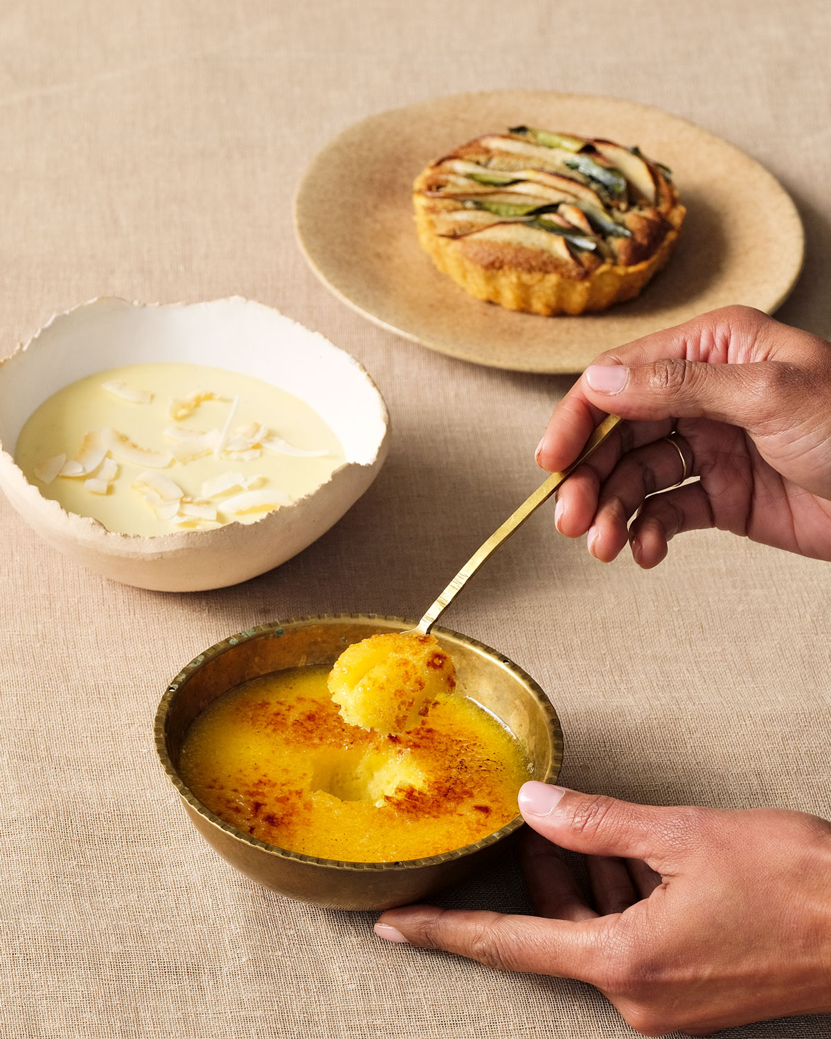 Pear-and-curry leaf tart | Woolworths TASTE