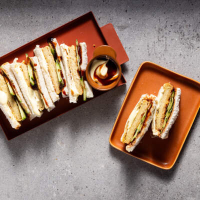 Plant-based katsu sando