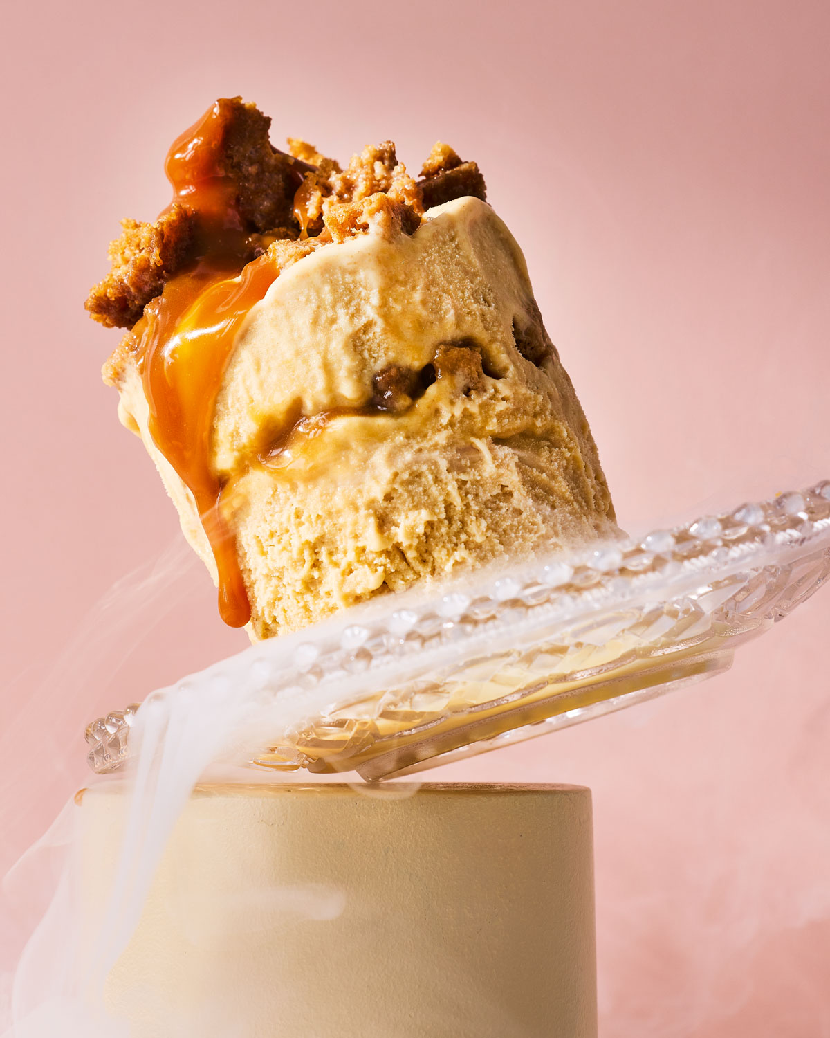 Malva pudding-and-custard ice cream 