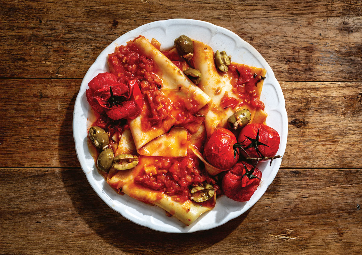 Sheet pasta with ibhisto