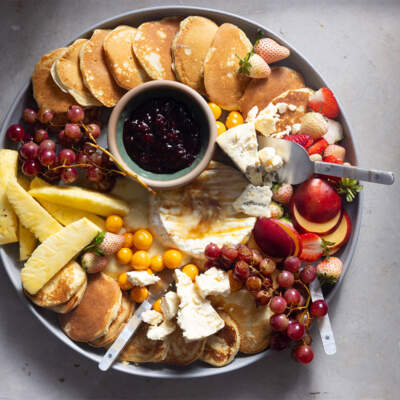 Flapjack cheese platter