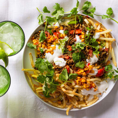 Fully loaded “lite” fries