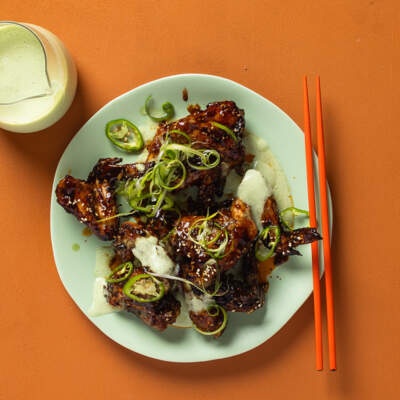 Sticky miso chicken wings