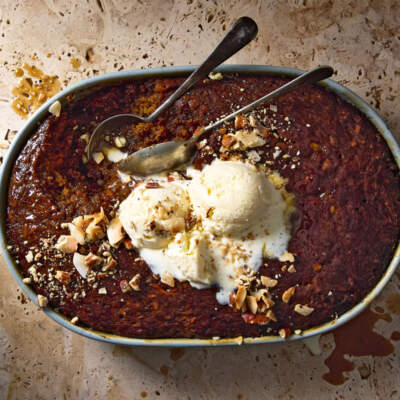 Sticky toffee carrot cake pudding