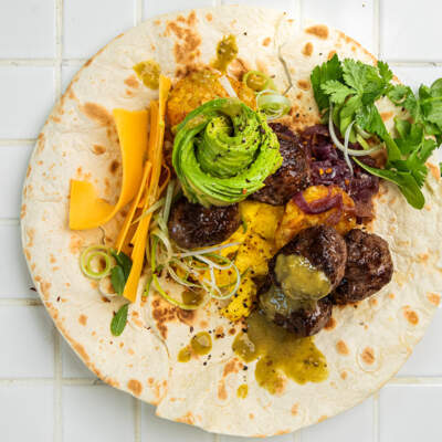 Wagyu breakfast burritos