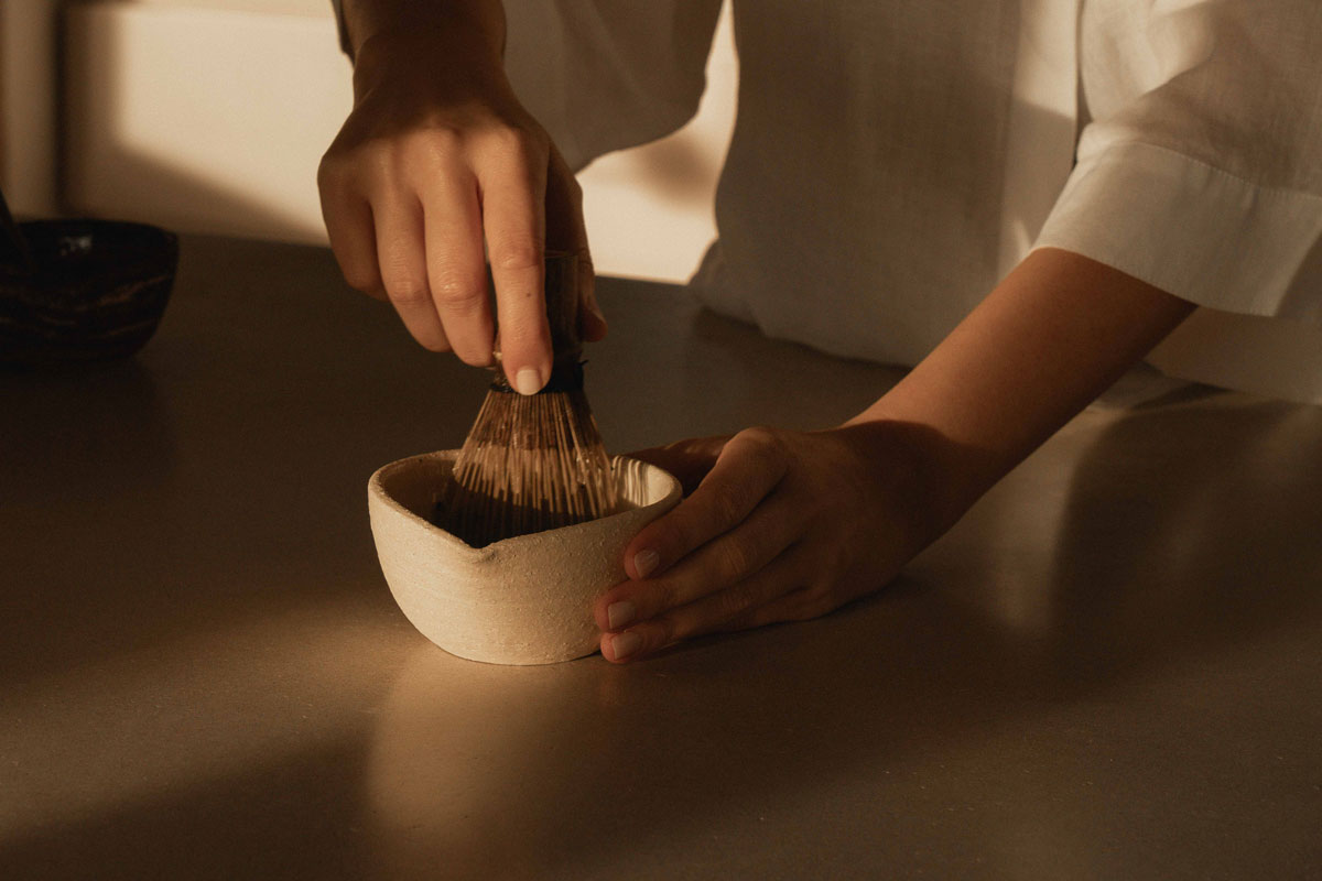 Ceremony Matcha Bar - making matcha