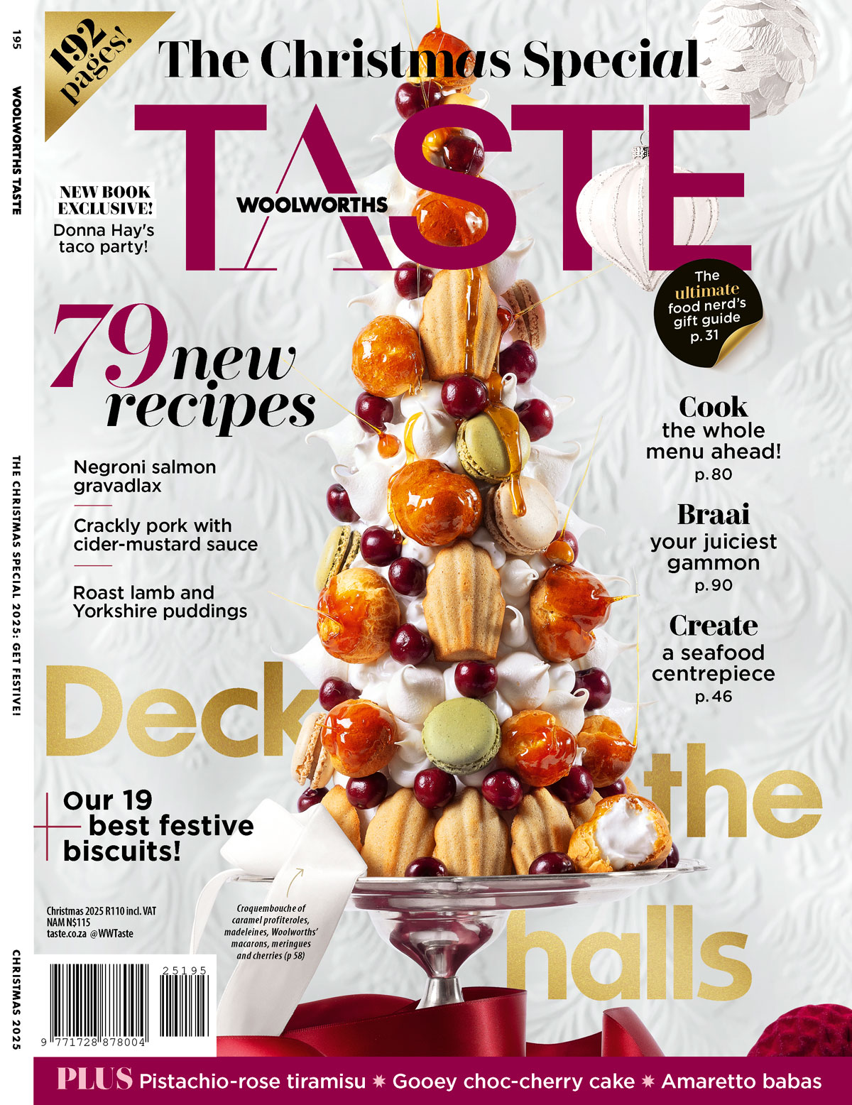 T195 TASTE CHRISTMAS ISSUE COVER