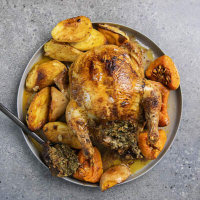 Easy Christmas roast chicken dinner 
