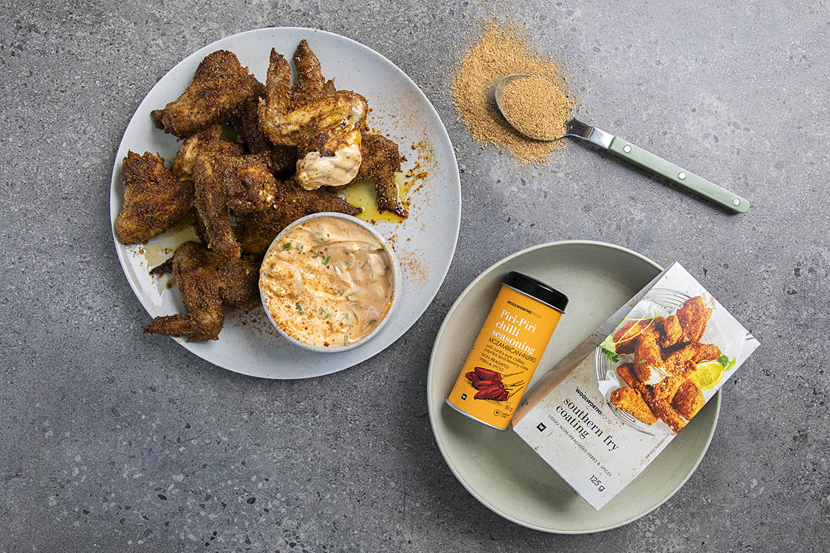 Southern fried chicken wings