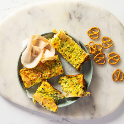 Baby marrow-and-ham slices