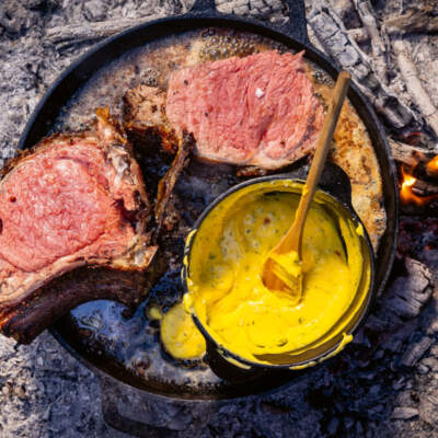 Braaied beef rib roast