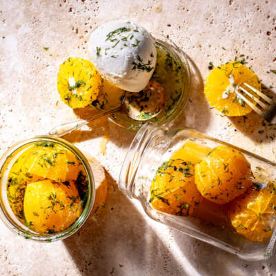 Dill-pickled oranges