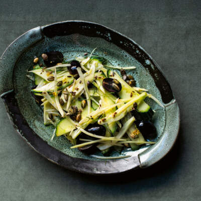 Fennel, cucumber and grape salad