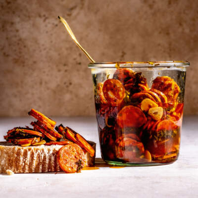 Herby chorizo pickle