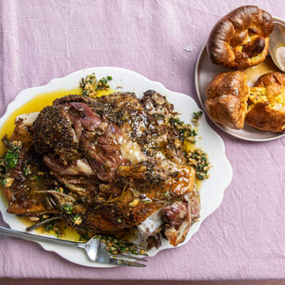 Overnight roasted lamb shoulder