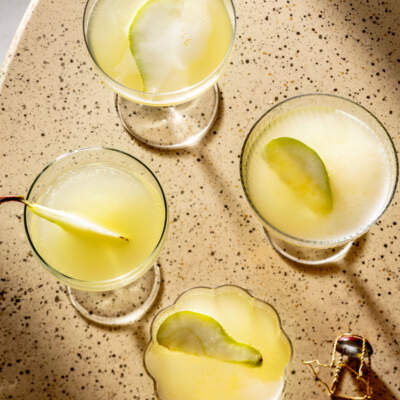 Pear-and-celery mimosas