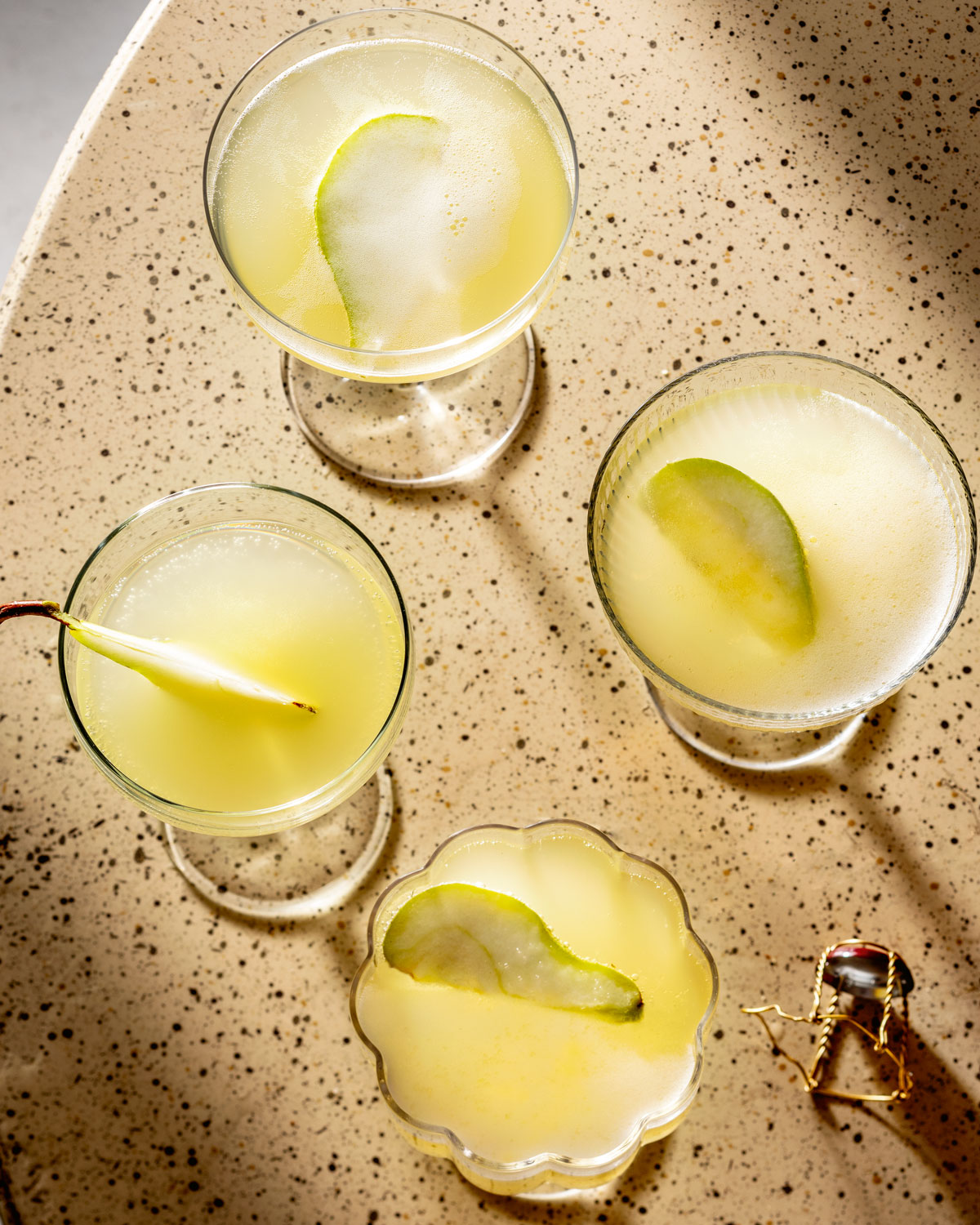 Pear-and-celery mimosas