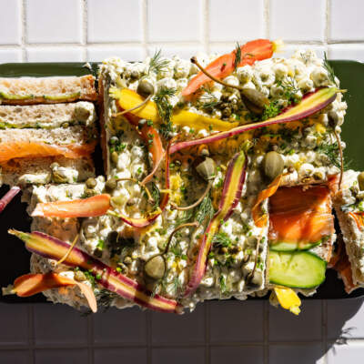 The ultimate salmon-and-cucumber tea cake