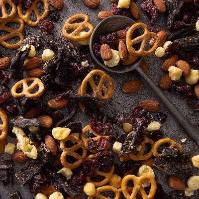 Venison bites trail mix