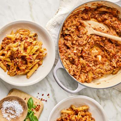 Pulled miso brinjal ragu