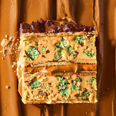 Peppermint Crisp ice-cream sandwich