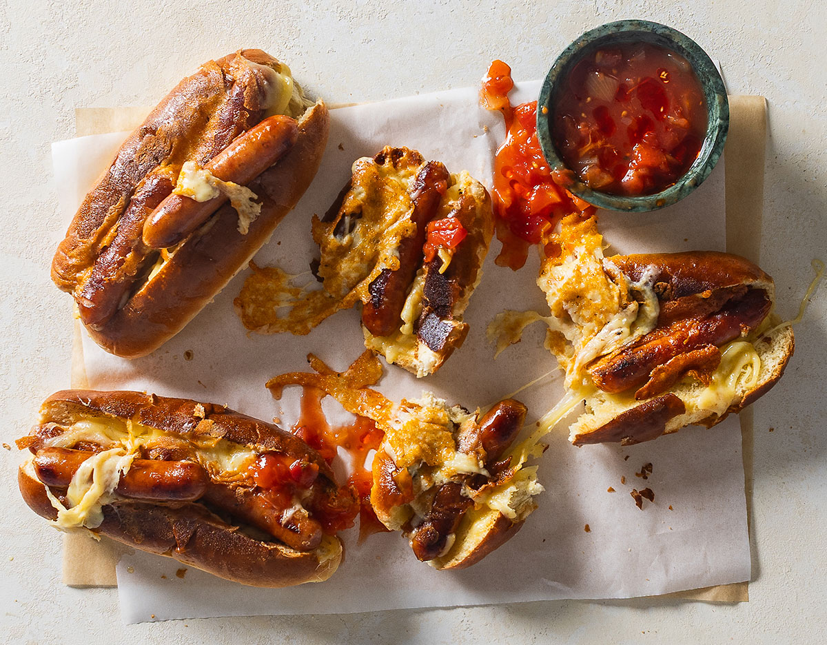 pork griller hot dogs