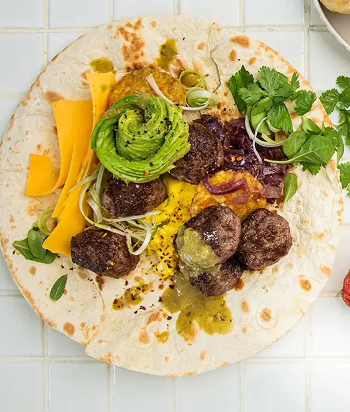 Wagyu breakfast burritos