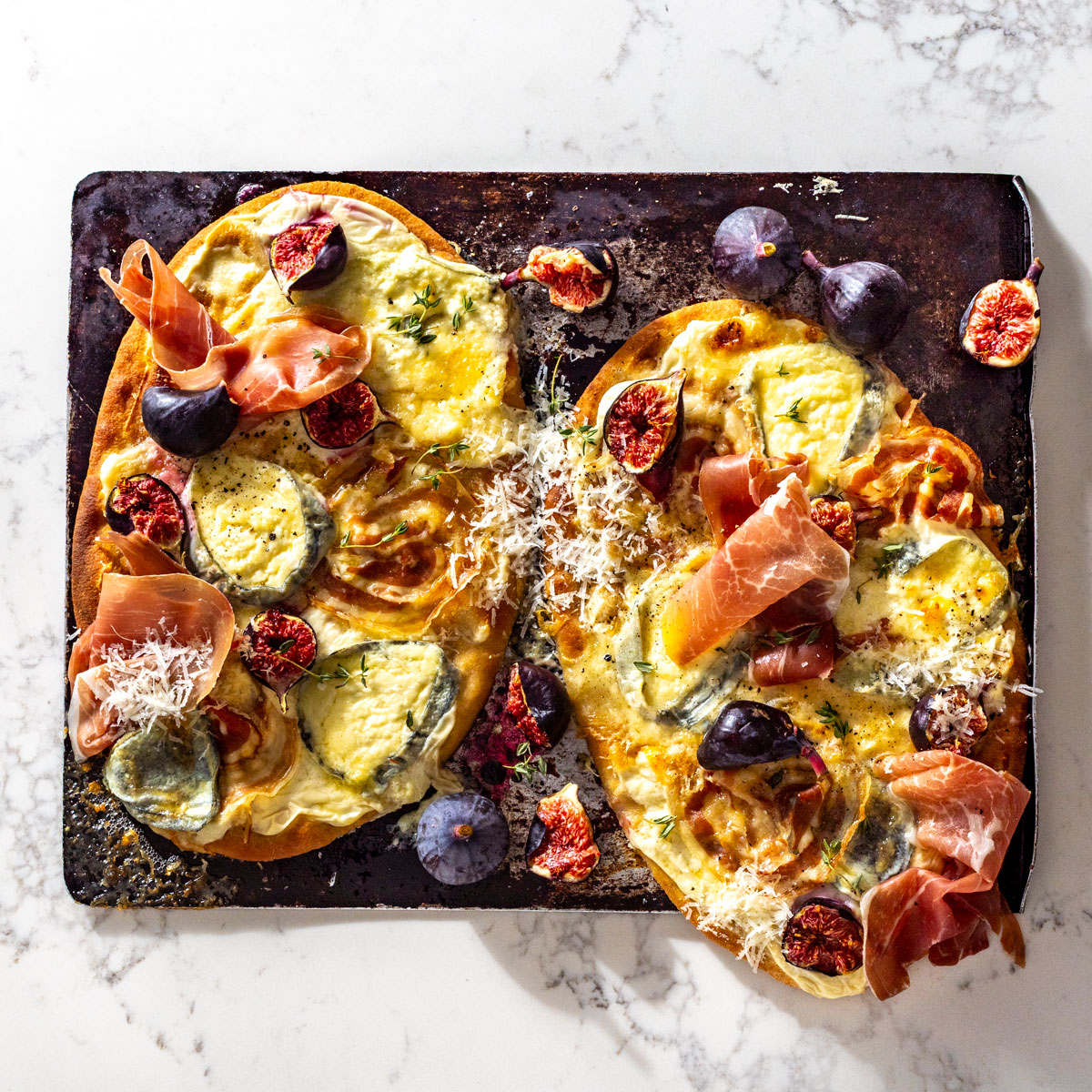 Charcuterie naan with black figs | Woolworths TASTE