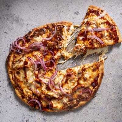BBQ chicken pizza