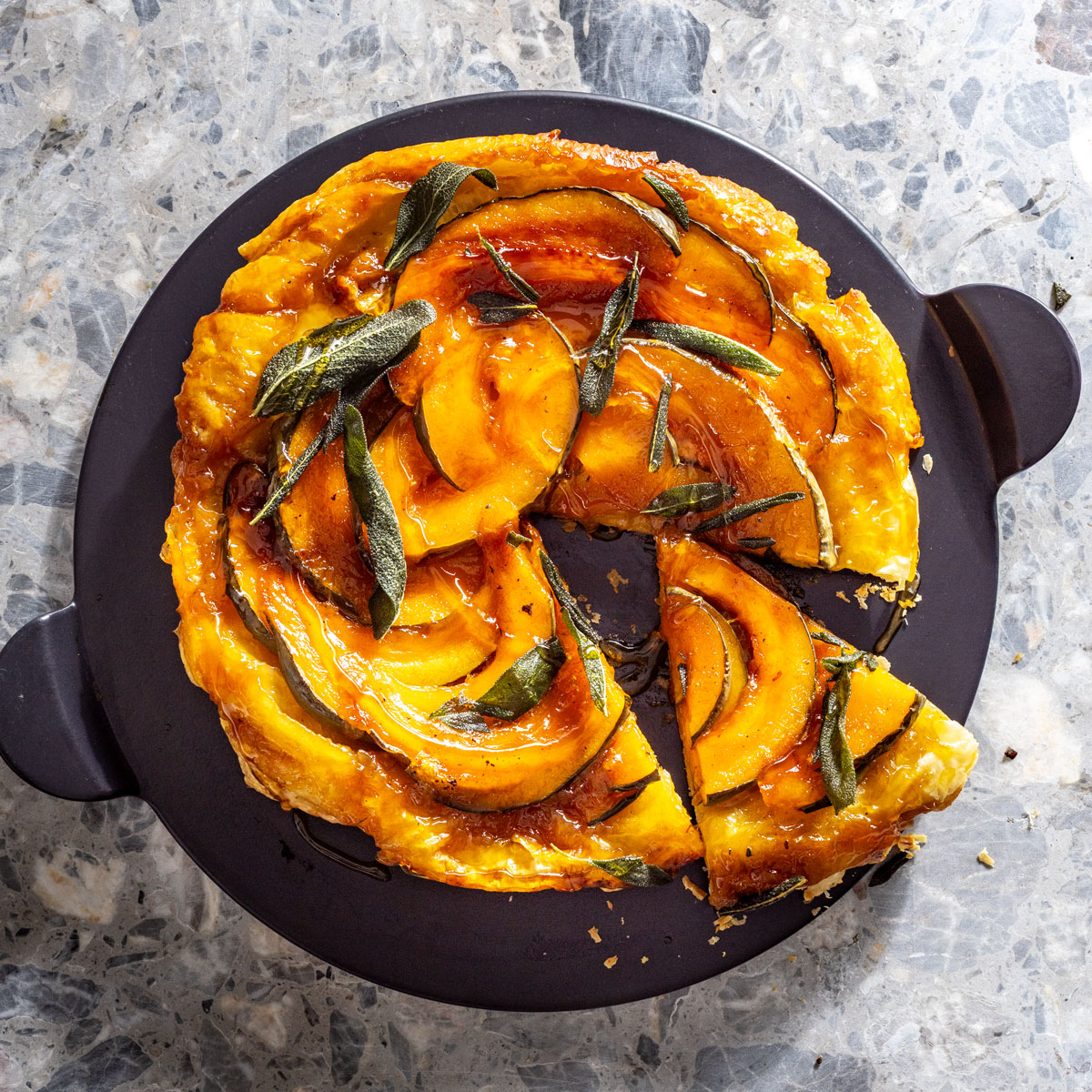 Syrupy pumpkin tarte tatin | Woolworths TASTE