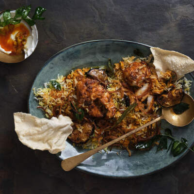 Fish biryani